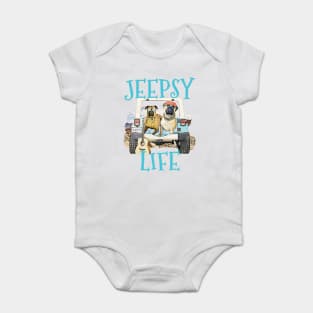 Jeepsy Life Vintage-Look Baby Bodysuit